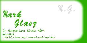 mark glasz business card